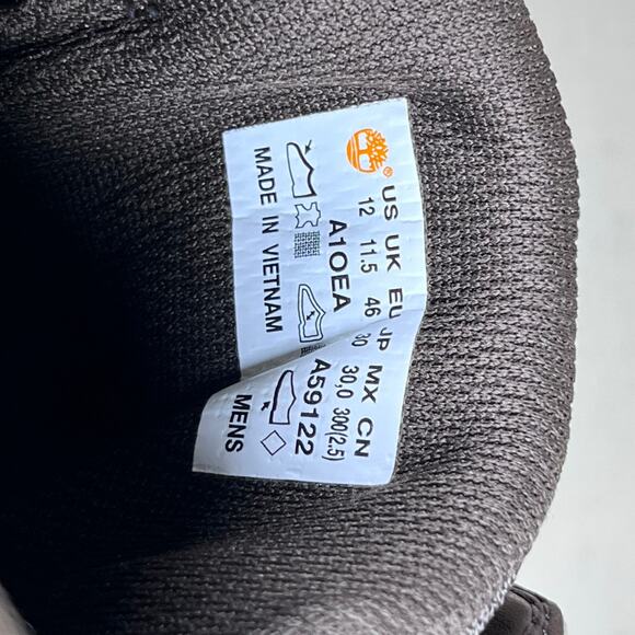 TIMBERLAND MENS GRAYDON LEATHER SNEAKER MID-TOP LACE-UP COMFORT BOOT MEN’S SZ 12 - Picture 8 of 8